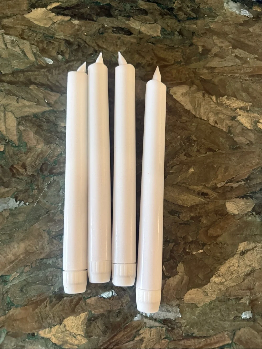 White LED Taper Party Candles - Pack of 25